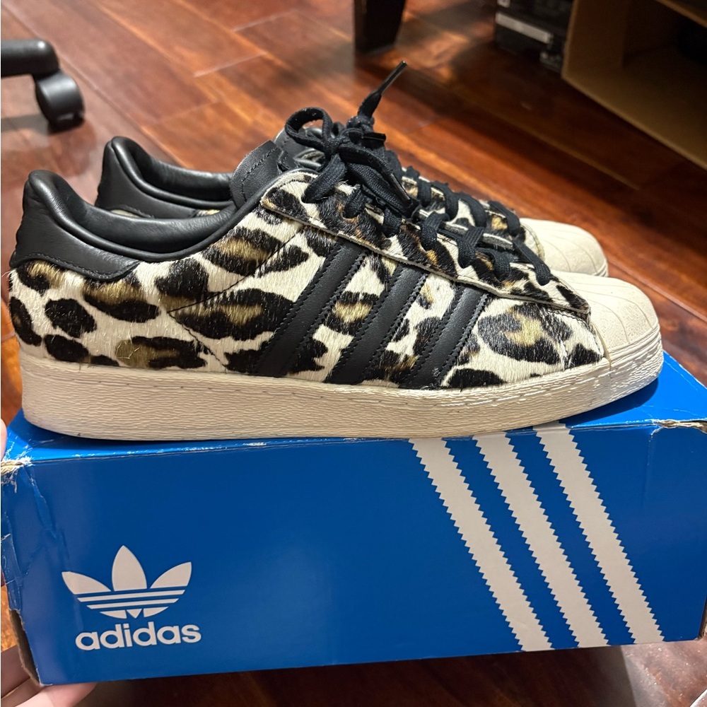 Size 11 - adidas Superstar 82 Leopard